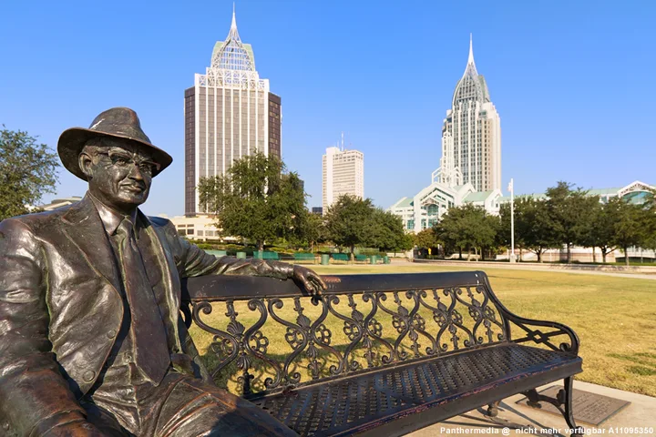 Parkbank-Monument in Mobile