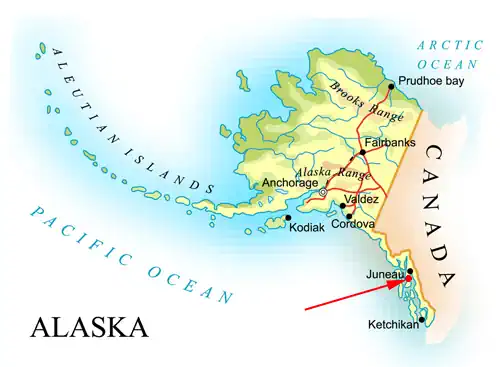 Landkarte von Alaska - Admiralty Island