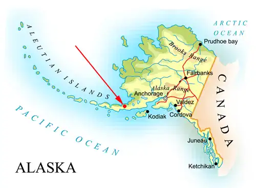 Landkarte von Alaska - Aniakchak National Monument