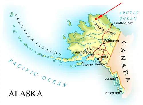 Landkarte von Alaska - Gates-of-the-Arctic-Nationalpark