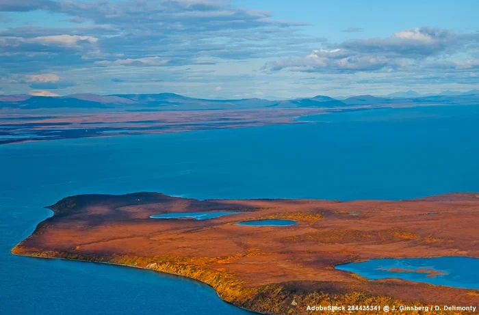  Kap Krusenstern am Meer in Alaska