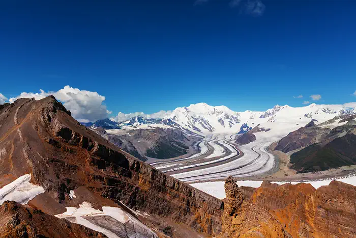 Gletscher im Hochgebirge - Wrangell St. Elias Range