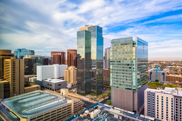 Geschäftsviertel von Phoenix in Arizona