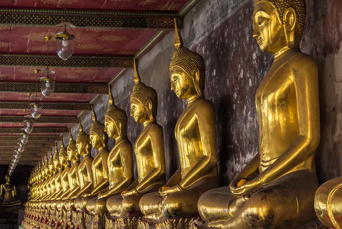 Wat Suthat, Bangkok Thailand - Golden Buddhas