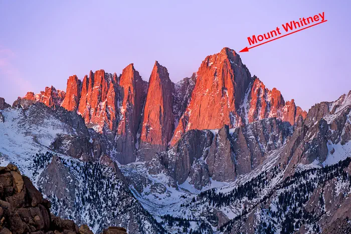 Mount Whitney in Kalifornien