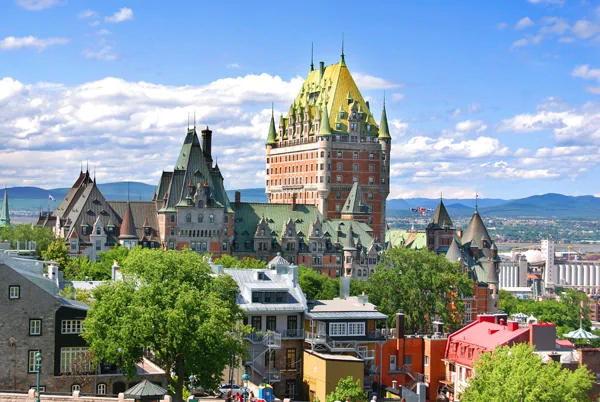 Chateau Frontenac Hotel in der Stadt Quebec