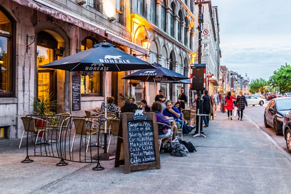 Restaurant in der Altstadt von Montreal