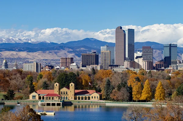 Denver an den Ausläufern der Rocky Mountains