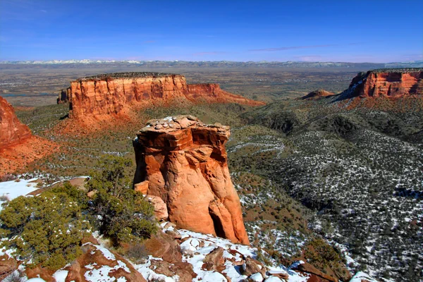 Winterlandschaft im Colorado National Monument