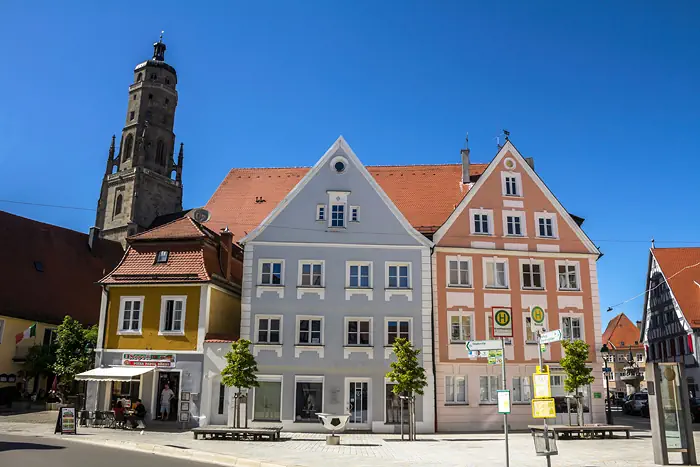 Häuser der altstadt von Nördlingen