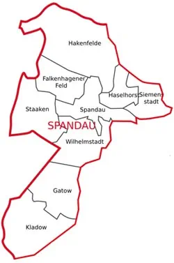 Stadtteile von Spandau