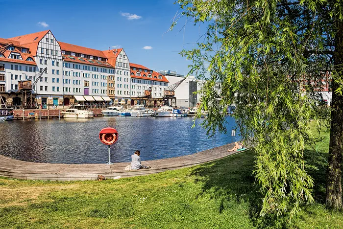 Tempelhofer Binnenhafen in Berlin