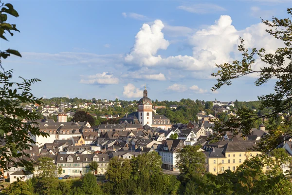 Panoramablick über Weilburgin Hessen