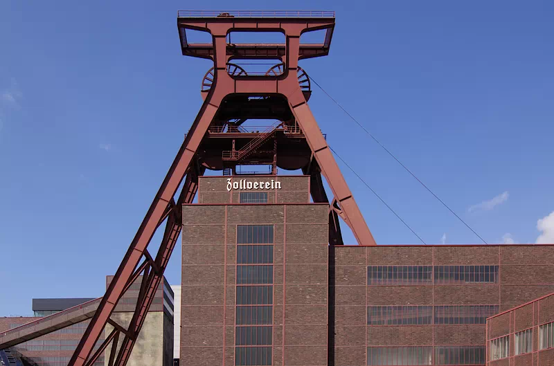 Einstiger Förderturm der Zeche Zollverein