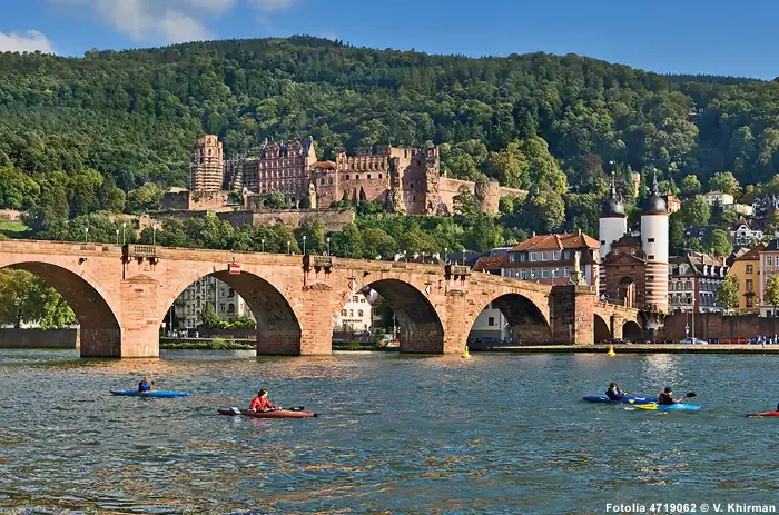 Heidelberger Schloss und Neckarbrücke