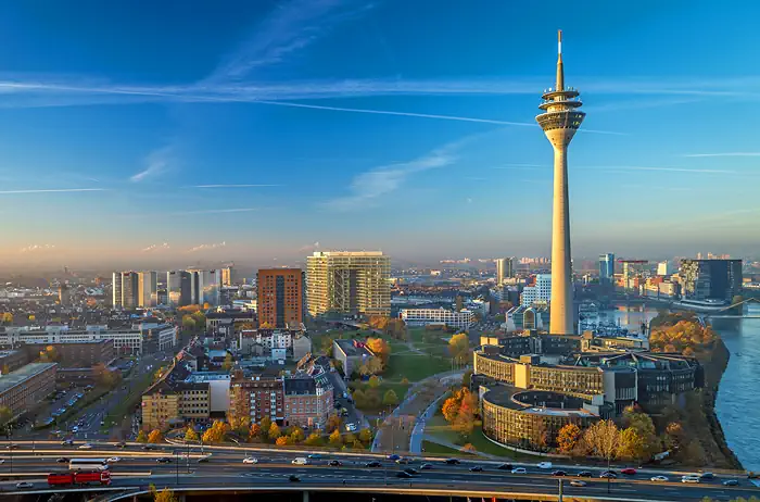 Panoramablick auf Düsseldorf