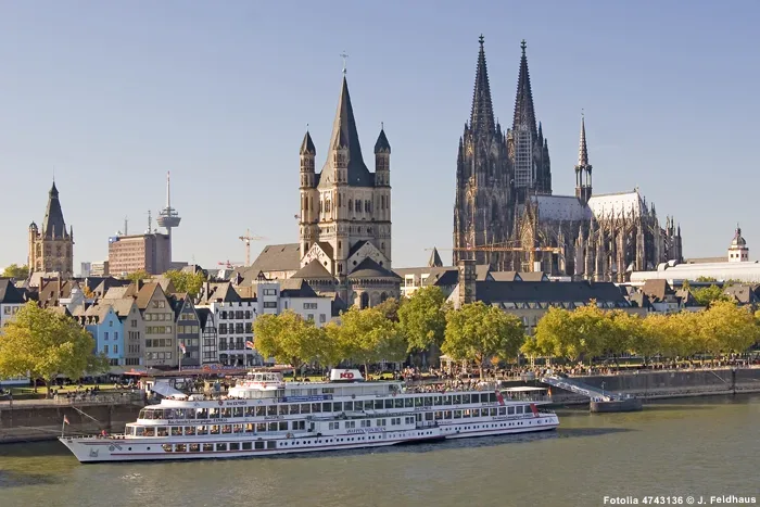 Köln am Rhein mit Kölner Dom