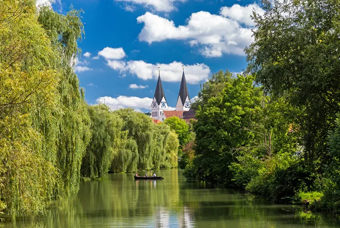 Boot auf der Altmühl nahe Eichstätt