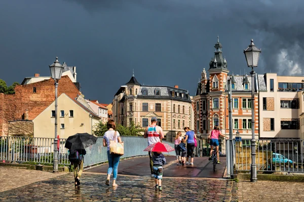 Marktbrücke von Bernburg an der Saale