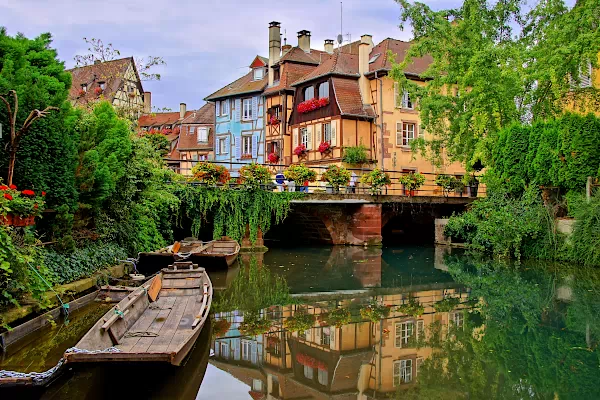 Altstadt von Colmar im Elsass in Nordostfrankreich