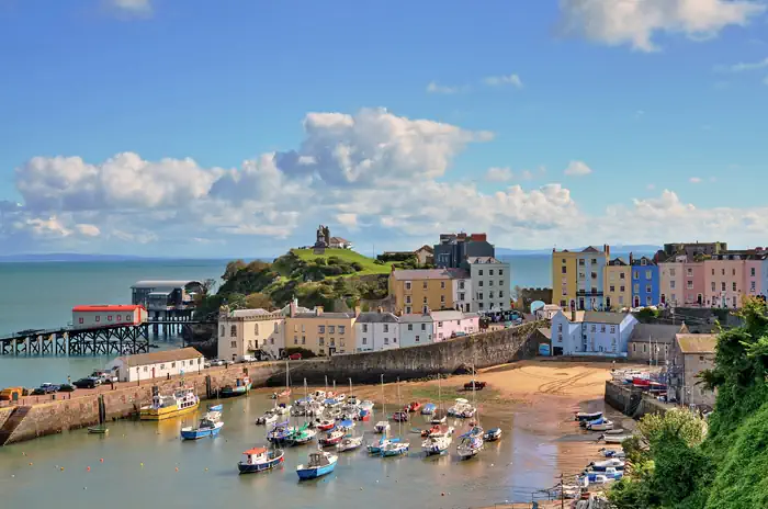 Hafenstädtchen Tenby in Wales