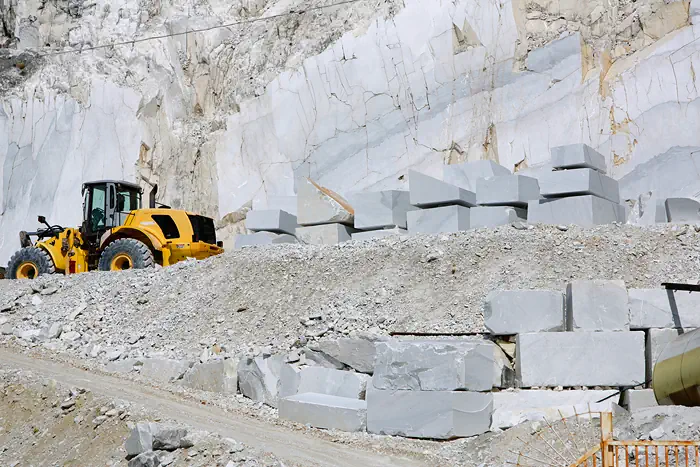 Carrara Steinbruch Marmor