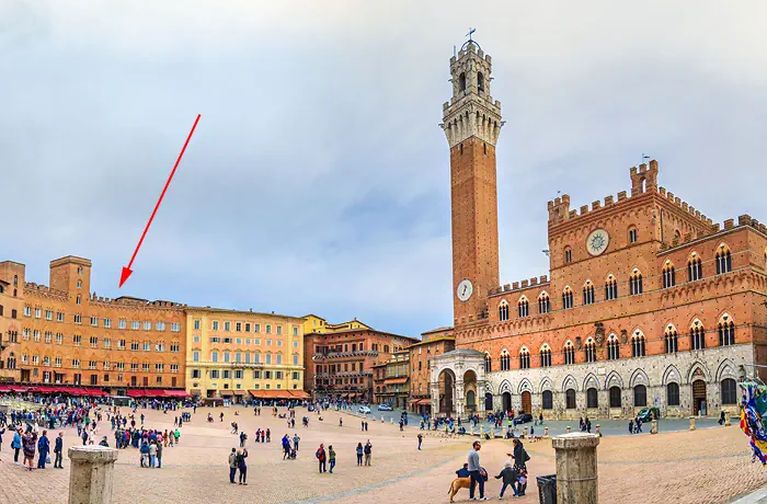 Palazzo Sansedoni an der Piazza del Campo