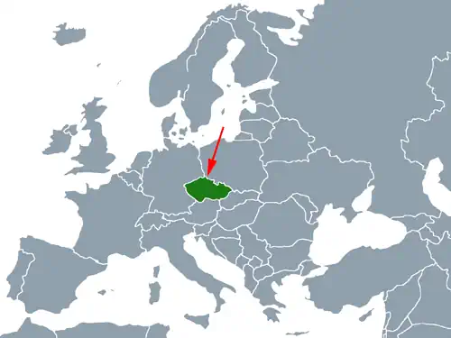 Landkarte von Europa - Tschechien