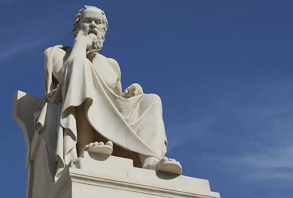 Sokrates der Philosoph - Statue in Athen