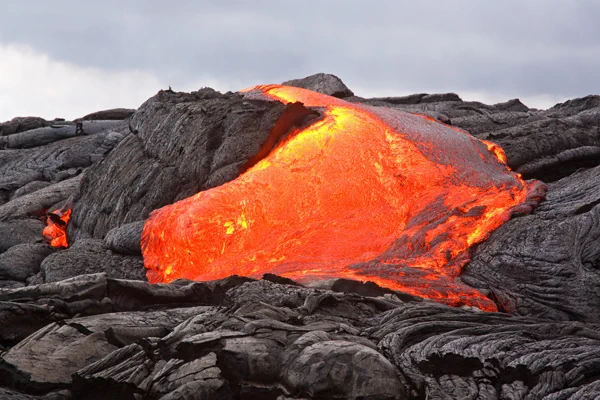 Lavafeld auf Hawaii Big island