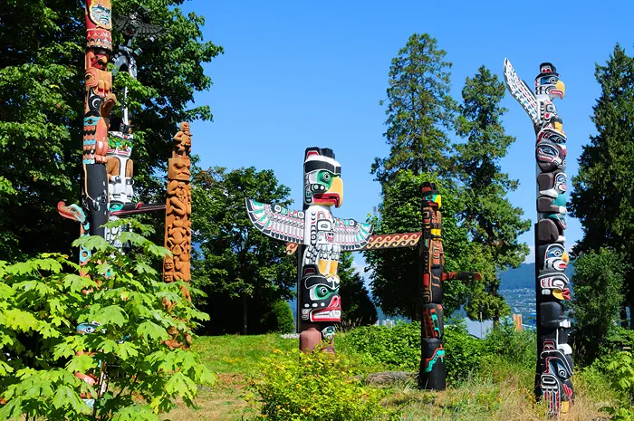 Stanley Park in Vancouver - Totempfähle