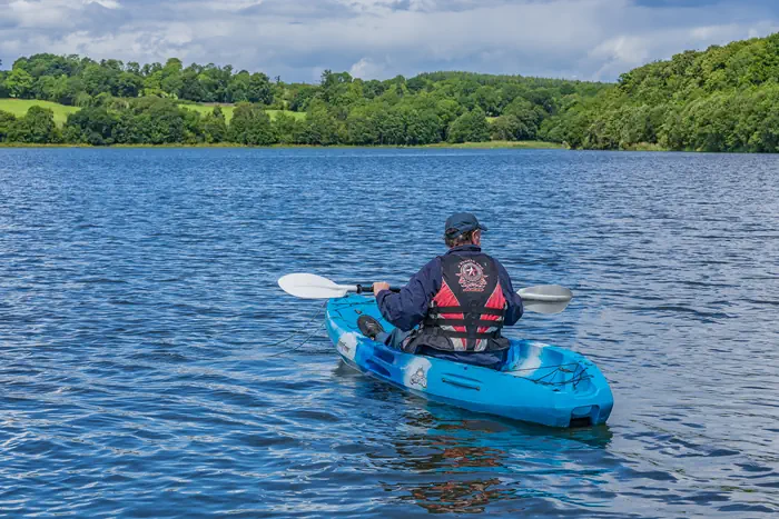 Kanufahrer auf dem Lough Garty Cavan