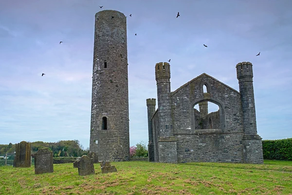 Taghadoe Rundturm und Kirchenruine