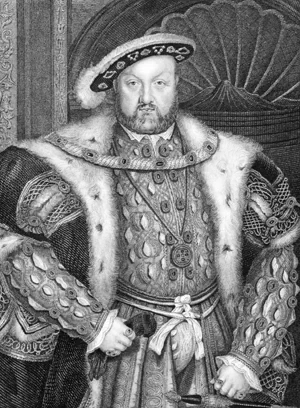 Zeichnung von Henry VIII. König von England und Irland