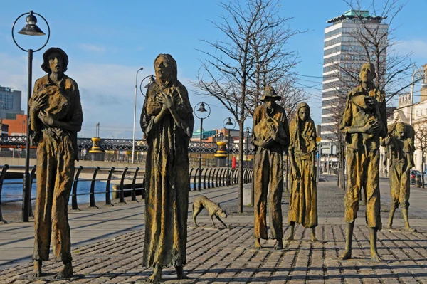 Famine Sculpture in Dublin