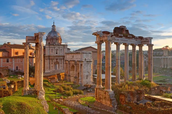 Rom - Forum Romanum am Abend