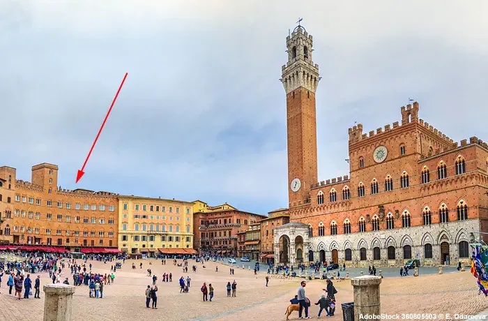 Palazzo Sansedoni an der Piazza del Campo