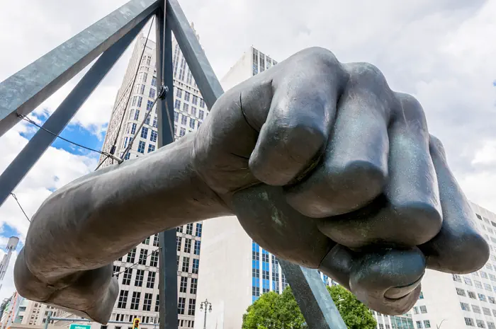 Memorial - Boxer Joe Louis - Detroit Hart Plaza