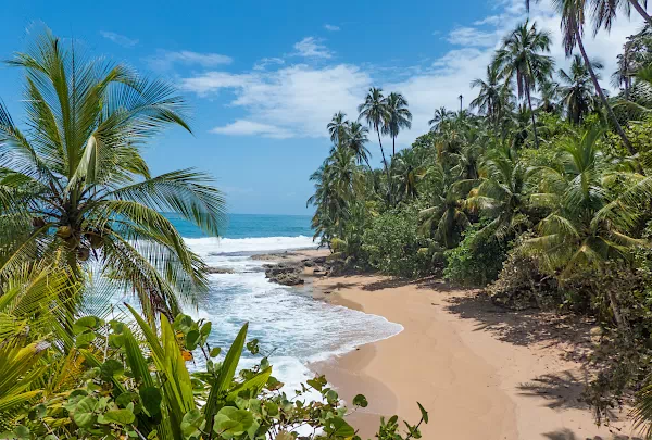 Strand in Manzanillo Nationalpark an der Grenze zu Panama