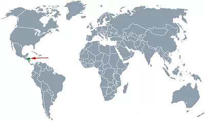 Landkarte der Welt - Mittelamerika - Honduras