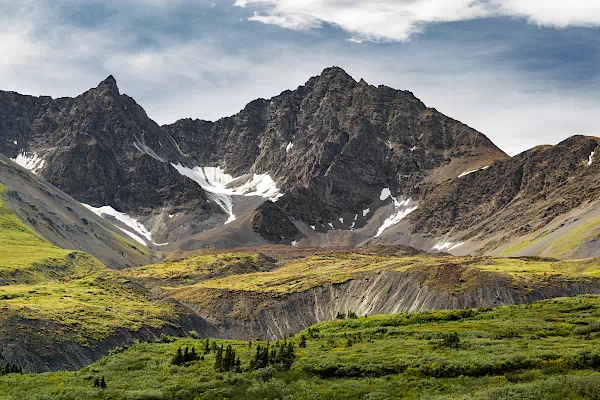 Bergpanorama - Auriol Mountains im Kluane-Nationalpark