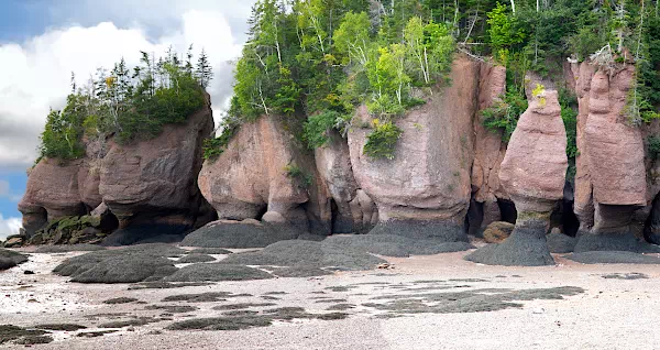 Hopewell Rocks an der Bay of Fundy - New Brunswick