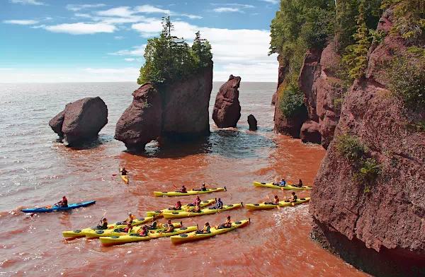 Hopewell Rocks an der Bay of Fundy in Kanada