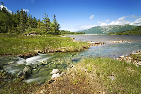 Lomond River an der Westküste von Neufundland