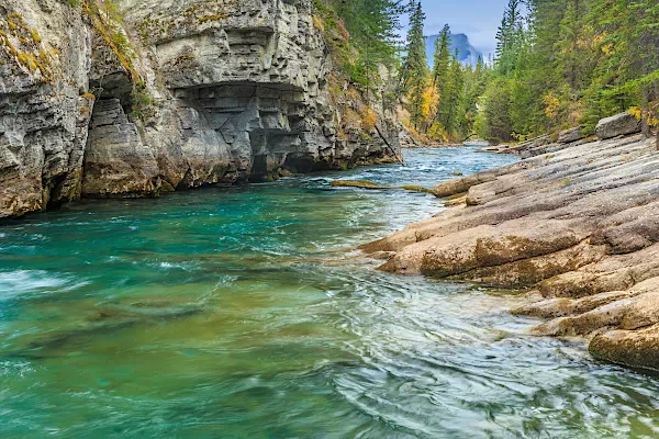 Maligne Canyon im Jasper-Nationalpark in den Rocky Mountains