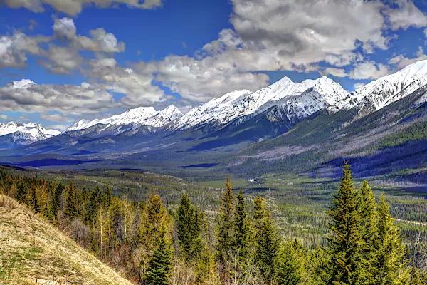 Rocky Mountains im Columbia River Valley