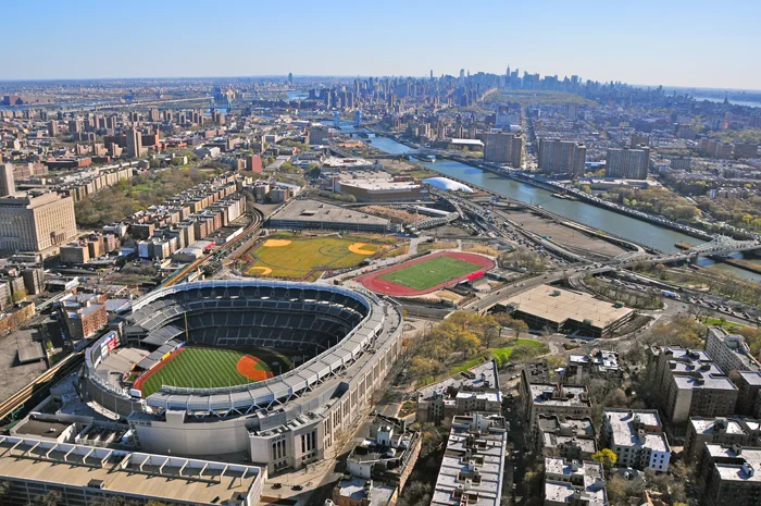 Blick auf die südliche Bronx von New York City