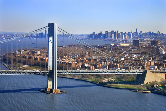 Verrazano-Narrows Bridge über den Hudson River