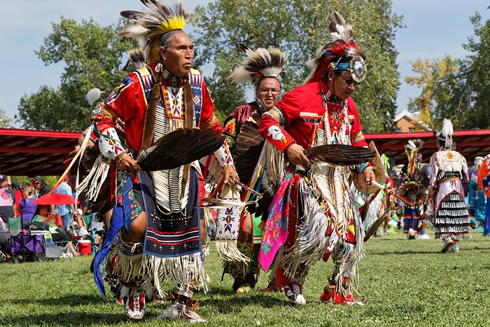 Native Americans beim Tanzen  - Bismarck North Dakota