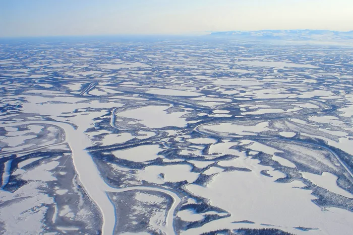 Delta des Mackenzie River - kanadische Arktis